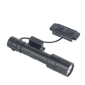 WADSN WD4075-B tactical flashlight 1300 lumen black front view