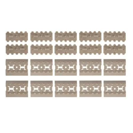 SET 10 PEZZI M-LOCK ARMOR RAIL COVER PANEL  TAN MGPCQB 1283