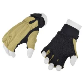 ROYAL GLOVES HALF FINGERS TAN/BLACK EXTRA-LARGE SIZE GL512TXL