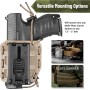 VEGA HOLSTER 8BL00 UNIVERSAL AMBIDEXTROUS MOLLE BUNGY HOLSTER - BLACK GREEN TAN