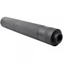 BIG DRAGON FULL METAL KNURLED SILENCER BLACK 190MM BD-0445