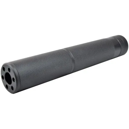 BIG DRAGON FULL METAL KNURLED SILENCER BLACK 190MM BD-0445