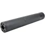 BIG DRAGON FULL METAL KNURLED SILENCER BLACK 190MM BD-0445