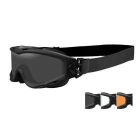 MASCHERA OCCHIALE A FASCIA MODELLO SPEAR DUAL LENS CON 3 LENTI E MONTATURA COLORE NERO WILEY X WY-SP293DLB MASCHERA OCCHIALE A FASCIA MODELLO SPEAR DUAL LENS CON 3 LENTI E MONTATURA COLORE NERO WILEY X WY-SP293DLB