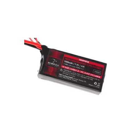 NIMROD LI-PO BATTERY 7,4V 1000MAH 65C GRAPHENE PEQ TAMIYA PLUG 10919006000 28828