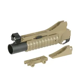 LANCIAGRANATE TAN SOFTAIR M4 M203 IN METALLO COMPATIBILE CON GRANATA A GAS 40MM D-BOYS M203SDE