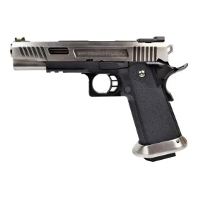 PISTOLA SOFTAIR A GAS HI-CAPA 5.1 WET T-REX SILVER WE WH1WET-SV