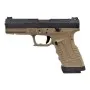 WE GAS PISTOL GP1799 T2 BLACK/TAN/SILVER WGP-2