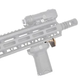 METAL HAND STOP GRIP SOFTAIR PER SISTEMI KEYMOD  DARK EARTH ME6095-T