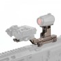 MOUNT HYDRA DOPPIO ATTACCO PER RED DOT T1, T2 E LASER O TORCIA DARK EARTH WADSN WS2014T