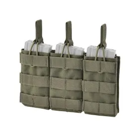 TASCA PORTA CARICATORE AD ESTRAZIONE RAPIDA MOLLE TRIPLO PER 5.56 M4 DEFCON 5  D5-M4AK3DO OD