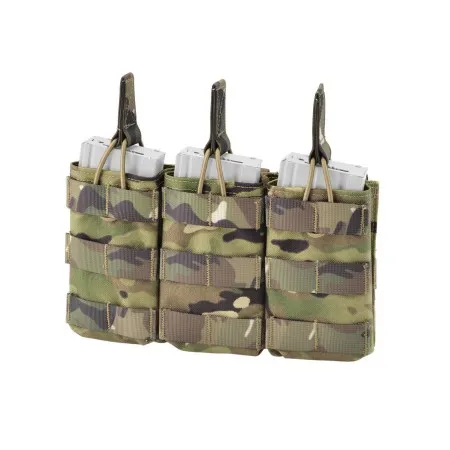 DEFCON 5 TRIPLE OPEN MAGAZINE POUCH MULTICAM FOR 5.56  D5-M4AK3DO MC