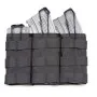 DEFCON 5 TRIPLE OPEN MAGAZINE POUCH BLACK FOR 5.56  D5-M4AK3DO B