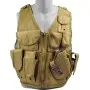 ROYAL TACTICAL VEST WITH HOLSTER TAN 06557TAN
