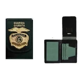 VEGA HOLSTER 1WD73 Black leather wallet with GPG Security Guard badge