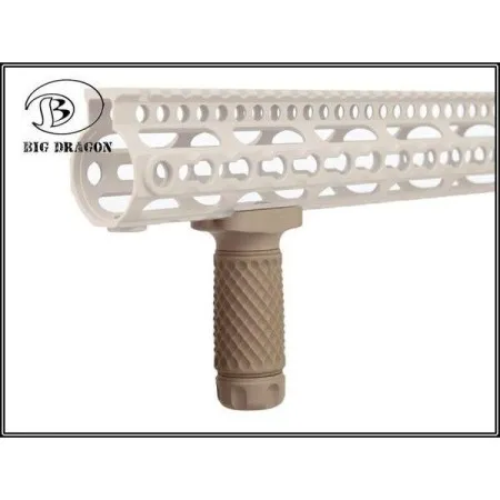 IMPUGNATURA SOFTAIR KEYMOD SYSTEM GOLFBALL PATTERN SHORT GRIP DARK EARTH BD-9000A BIG DRAGON