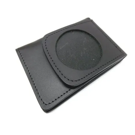 Vega Holster 1WD09/6 portafoglio in cuoio con portaplacca tondo 6 cm