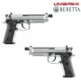 PISTOLA SOFTAIR 6MM CO2 BERETTA M9 A3 SILVER MILITARY FULL METAL BLOWBACK UMAREX UM-2.6507