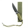 GREEN COMBAT KNIFE  RECON 7" MODEL A COVER INCLUDED 101 INC 455460 OD