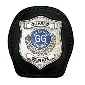 VEGA HOLSTER 1WA152 leather belt badge holder for security guards