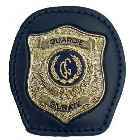 Porta placca Vega Holster 1WA110 Guardie Giurate in cuoio