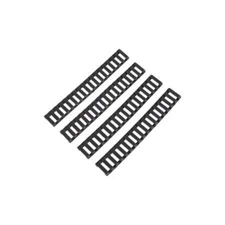 RUBBER RAIL COVER TYPE B 4 PIECES BLACK JS-S17RC