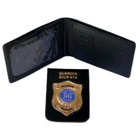 VEGA HOLSTER 1WE152 PORTAFOGLI PORTA PLACCA ESTRAIBILE SICUREZZA GUARDIA GIURATA GPG