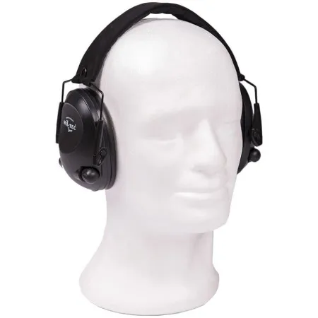 CUFFIA DI PROTEZIONE PROFESSIONALE DA POLIGONO CON RIDUZIONE ELETTRONICA DEL RUMORE MIL-TEC 16243002