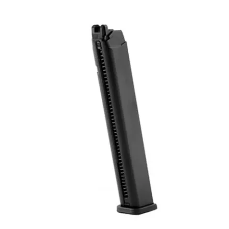 CARICATORE SOFTAIR MAGGIORATO GAS 50BB PER SERIE GLOCK WE 17/18  MG-G17-L 8727
