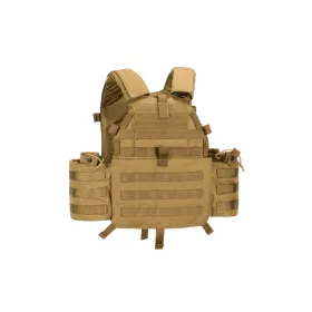 GILET TATTICO SOFTAIR 6094A-RS PLATE CARRIER COYOTE INVADERGEAR 16580 10129730100