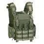 STORM PLATE CARRIER WITH QUICK RELEASE SYSTEM + TRIPLE MAG. POUCH VEGETATO VERDE COYOTE DEFCON 5 D5-BAV23