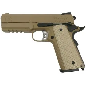 WE PISTOLA SOFTAIR A GAS DESERT WARRIOR 4.3 BLOW BACK  FULL METAL TAN 4124 10144931000