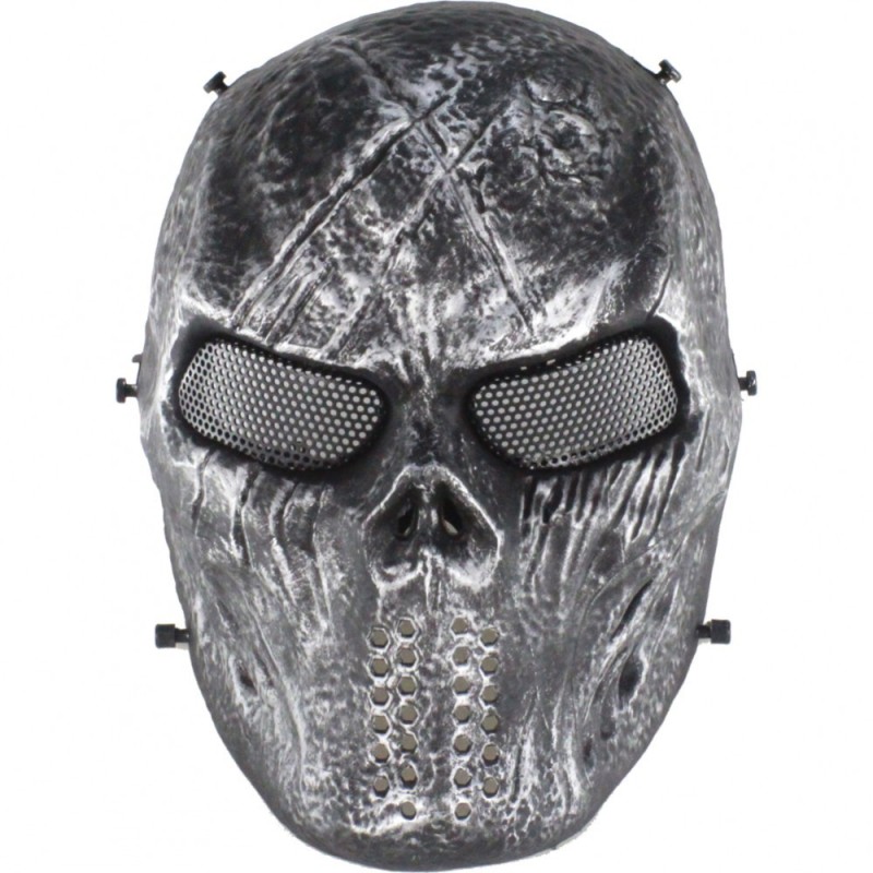 Airsoft mask Wosport Blooded Skull, black 