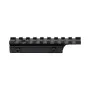 JS-DPAD adattatore 9 slot alluminio nero montato su slitta