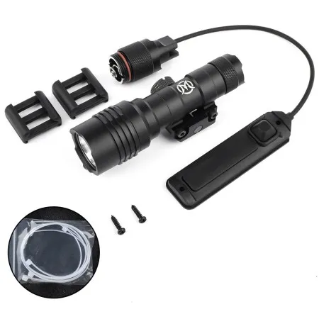 TORCIA TATTICA LED ALTA POTENZA 500 LUMEN NERO CONTROLLO REMOTO WADSN WD4101-B