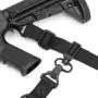 ATTACCO CINGHIA QD SOFTAIR DA 2 A 1 PUNTO NERO METAL ME4049-B