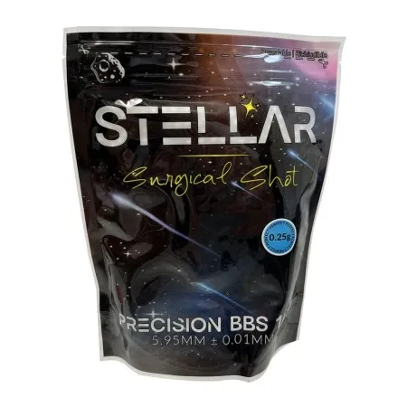 POTENCY BB 1KG  STELLAR SURGICAL SHOT 0.25g 4000pcs  PTY-025-WH