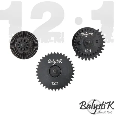 INGRANAGGI SOFTAIR BALYSTIK STEEL CNC GEARSET EXTREME HI SPEED 12:1 BA-AEG-SG12
