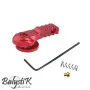 BAYSTIK FLUTED SELECTOR SET FOR M4 AEG - RED BA-FSFLUTED-RD