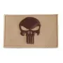 TOPPA VELCRO PVC PATCH 3D PUNISHER TAN CM 8X5  ET 2259