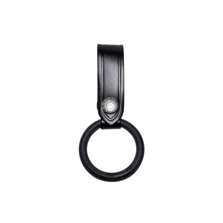VEGA HOLSTER 1V13 LEATHER D-CELL FLASHLIGHT HOLDER BLACK WHITE