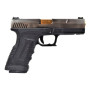 WE GAS PISTOL GP1799 T3 BLACK/SILVER/GOLD WE WGP-3