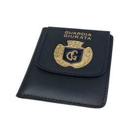 VEGA HOLSTER 1WD15 PORTAFOGLIO CON PLACCA PER GUARDIA GIURATA ALLORO CON CORONA