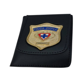 VEGA HOLSTER 1WD37 WALLET WITH ITALIAN POLIZIA ZOOFILA - ENPA PLATE