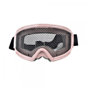 MASCHERA OCCHIALE SOFTAIR CON RETE METALLICA MAGLIA LARGA TAN CON BANDA ELASTICA 6058T