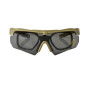 OPENLAND OCCHIALE BALISTICO KIT 3 LENTI V.2 TAN CE EN166 ANSI Z87.1 OPT-UM003