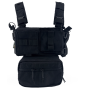CONQUER TACTICAL MINI CHEST RIG  MPC BLACK 1205