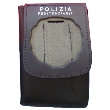 USED - VEGA HOLSTER 1WE10 WALLET WITH REMOVABLE PLATE POLIZIA PENITENZIARIA
