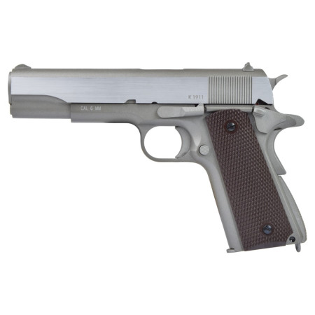 PISTOLA SOFTAIR CO2 FULL METAL BLOWBACK 1911 TACTICAL SILVER KWC KW-1911TACS