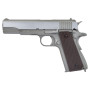 KWC BLOWBACK FULL METAL CO2 PISTOL 1911 TACTICAL SERIES SILVER KW-1911TACS